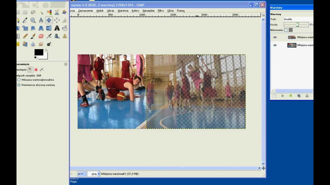 GIMP - cz.1/4 przenikanie, maski, napisy, panorama