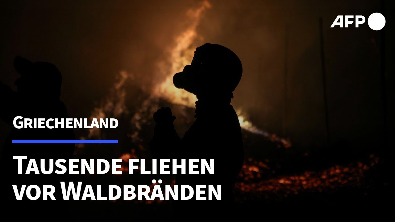 Waldbrände erreichen Vororte Athens und treiben Tausende in die Flucht | AFP