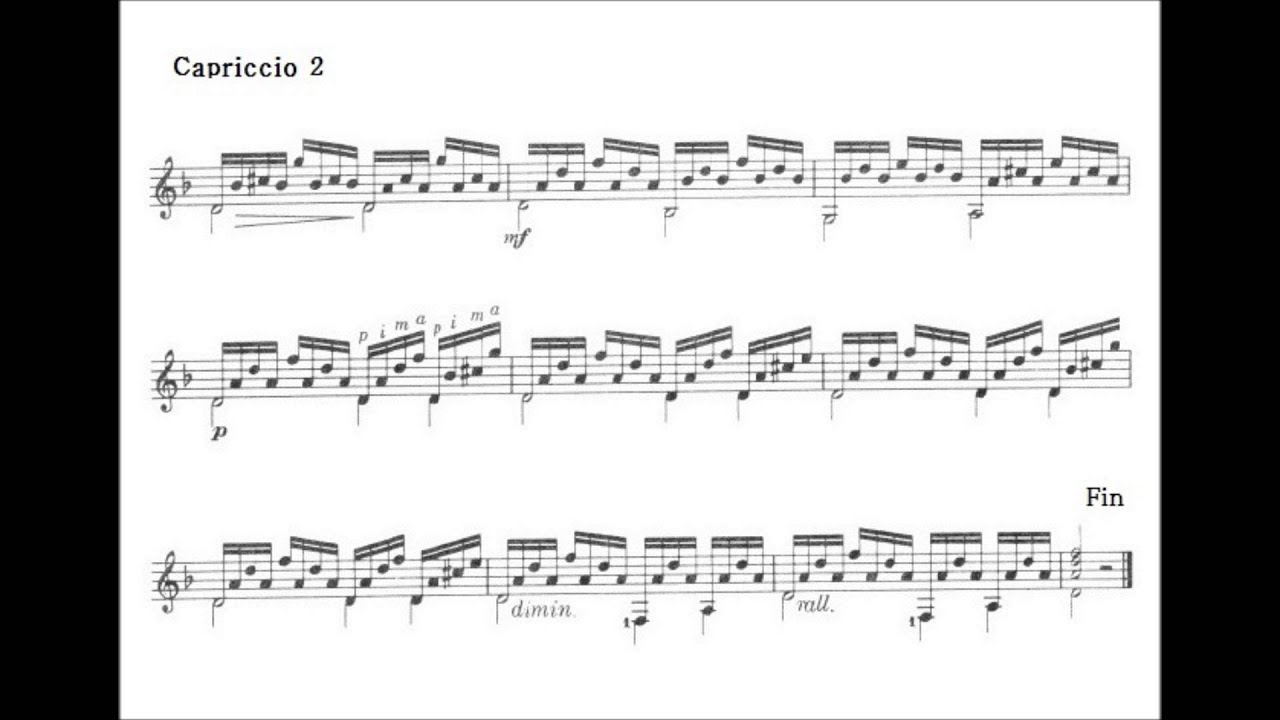 Matteo Carcassi Op.59 No.16, Capriccio