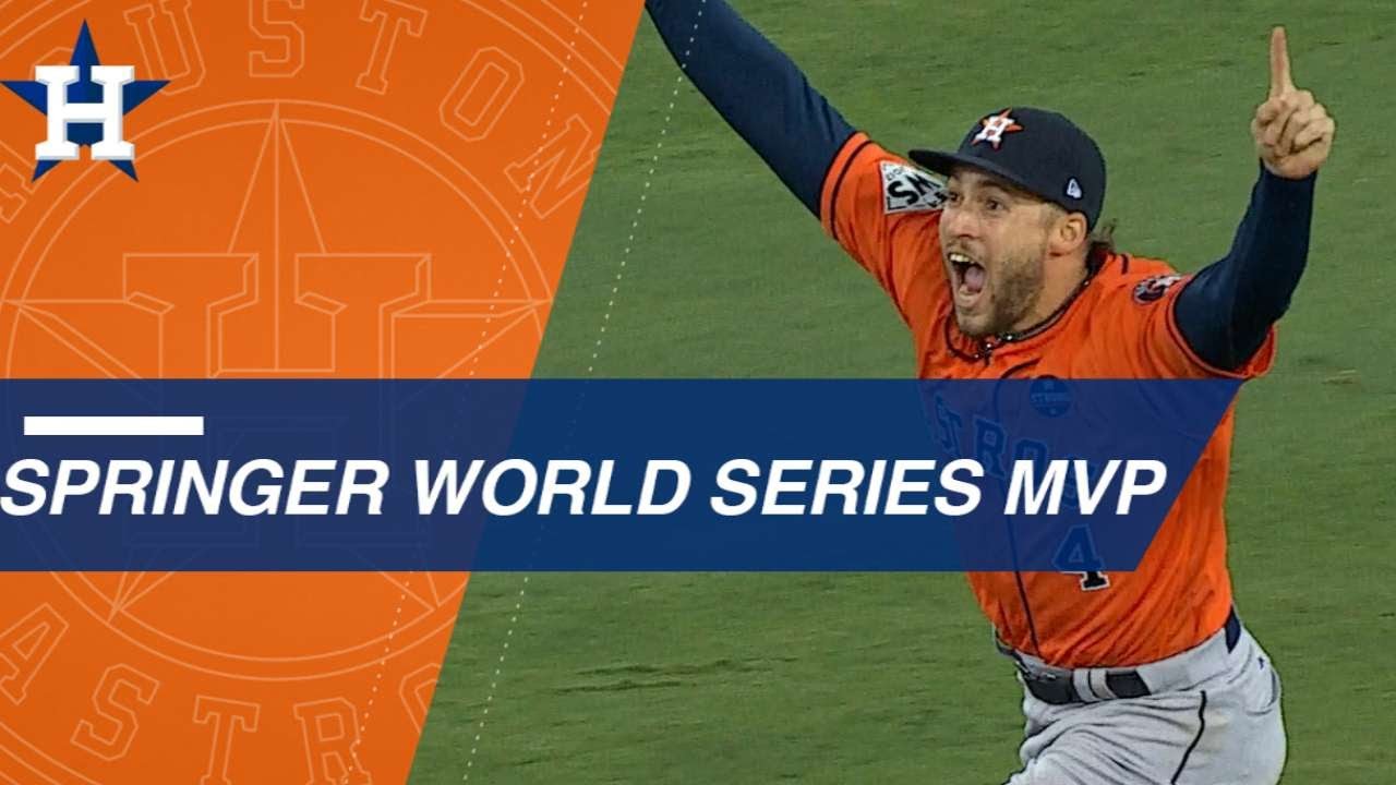 George Springer slugs five World Series home runs to earn MVP honors