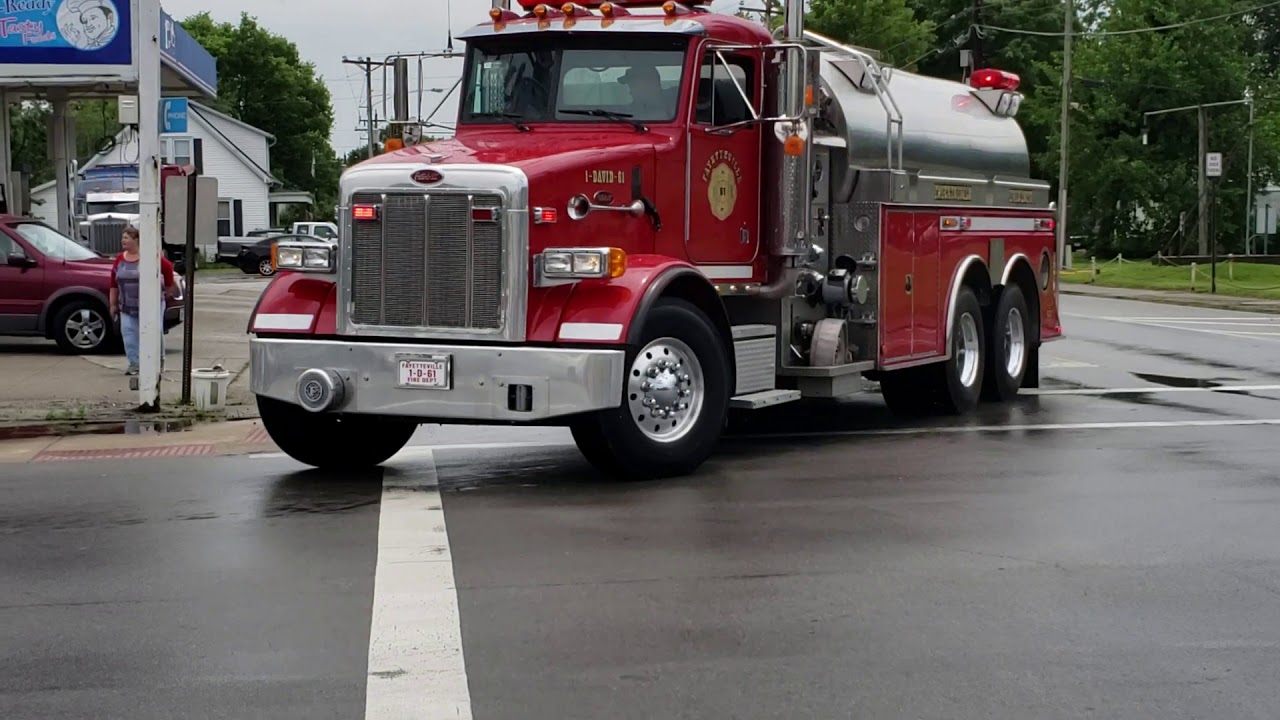 2019 Fayetteville Firefighters Parade.  Toned for a structure fire during the parade