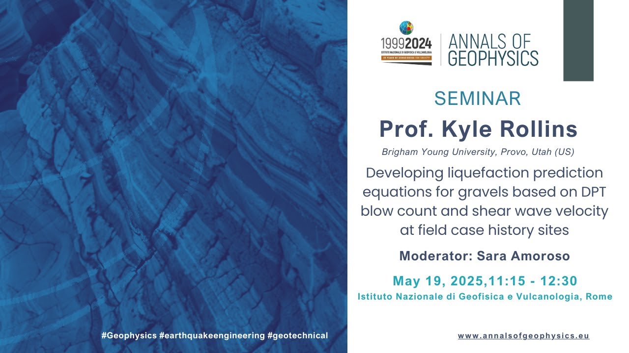 Seminario Annals of Geophysics - 19 Maggio