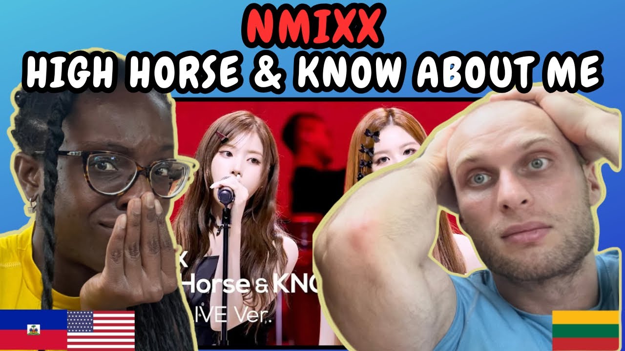 REACTION TO NMIXX (엔믹스) - High Horse & KNOW ABOUT ME (Band LIVE at it's Live) | FIRST TIME WATCHING