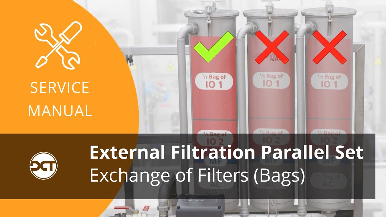 External Filtration - exchange of filters - PARALEL