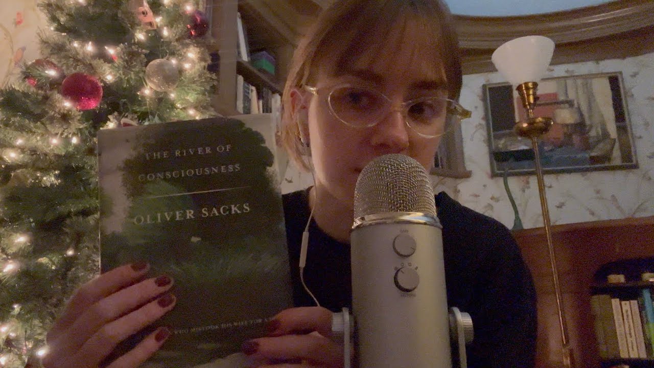 asmr book sounds + whispers ♡ what i read in 2025 (tapping, rubbing, scratching, etc)