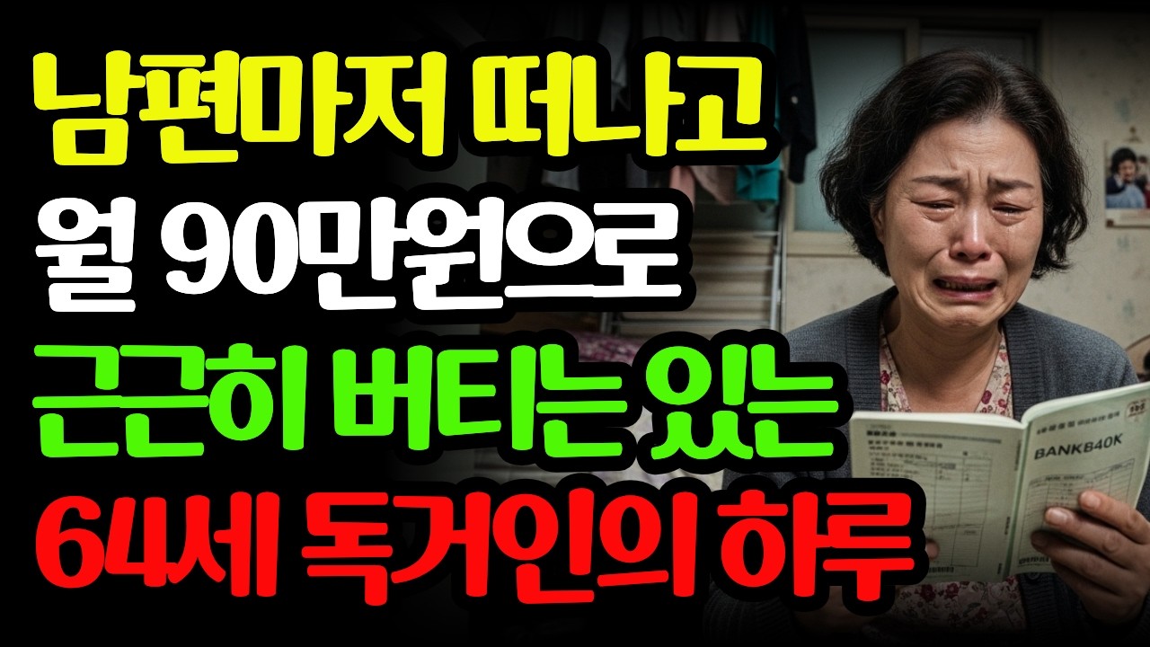 남편마저 떠나고 월 생활비 90만원으로 근근히 버티는 60대 독거인의 하루 | 월 90만원 노후 현실  어떻게 살까요?