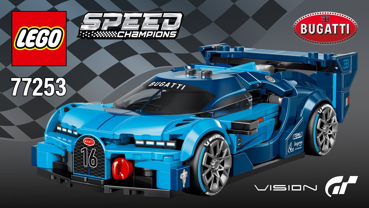LEGO Speed ​​Champions Bugatti Vision Gran Turismo Hyper Sports Car (77253) [284 детали] Инструкц...