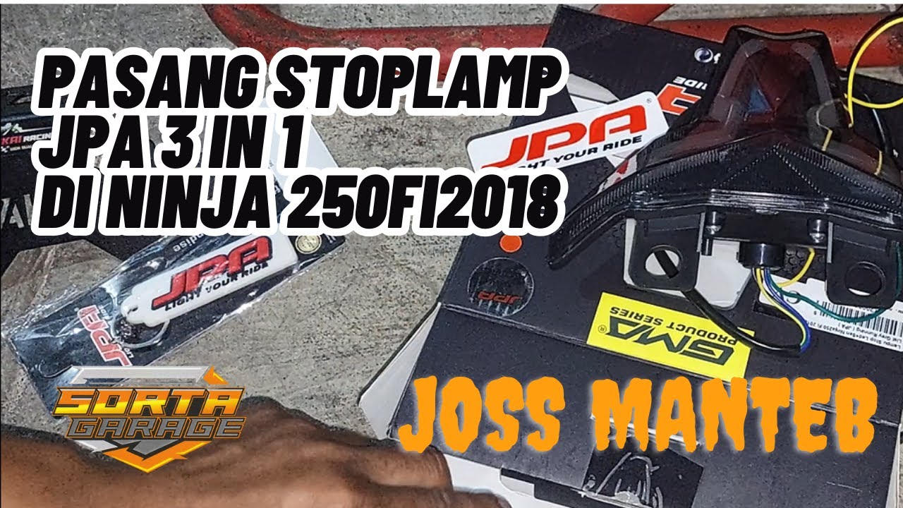 Tutorial Pasang Stoplamp JPA 3 in 1 di NINJA 250Fi 2018