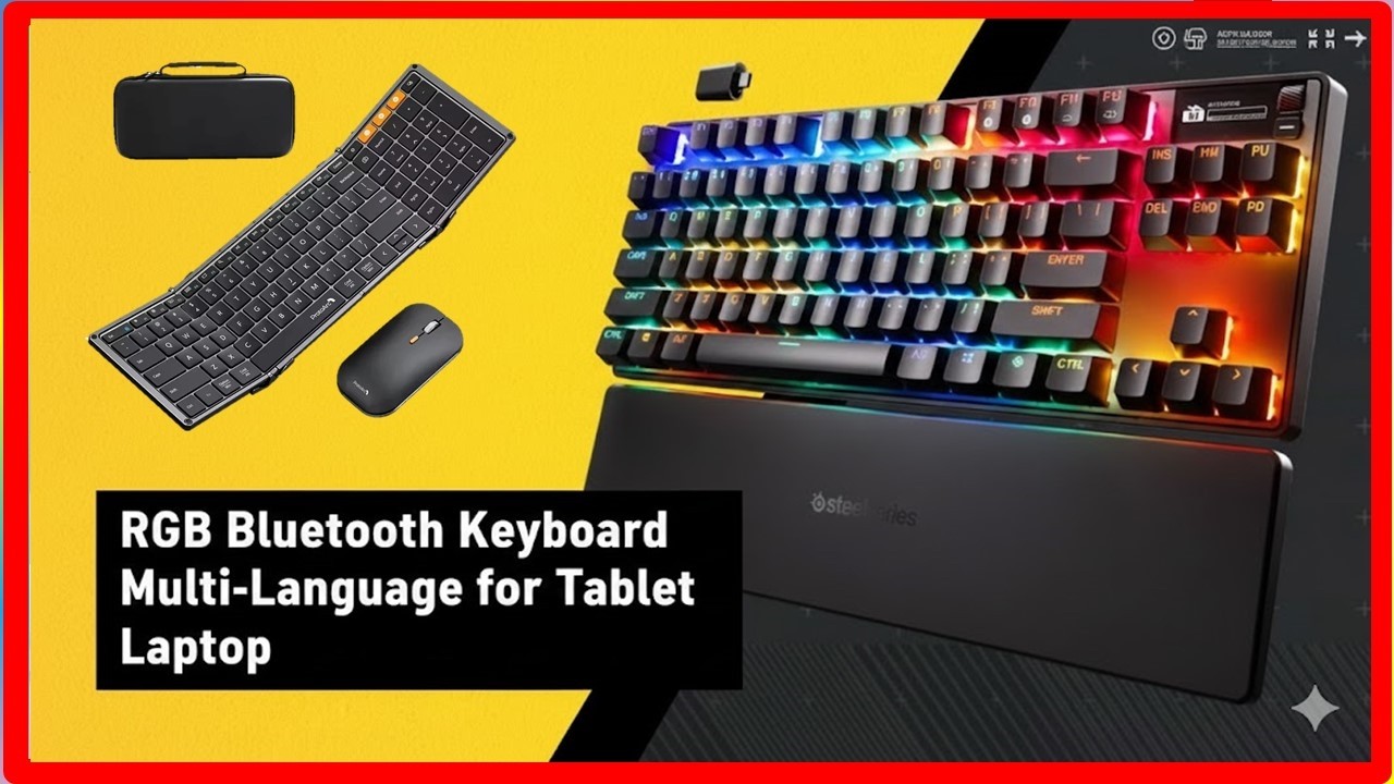 ✅RGB Bluetooth Keyboard Multi-Language for Tablet Laptop | Top 5 | 2026.