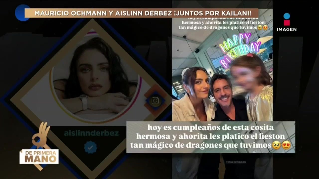 ¡Mauricio Ochmann y Aislinn Derbez CELEBRAN los 8 AÑOS de su hija Kailani a lo grande!
