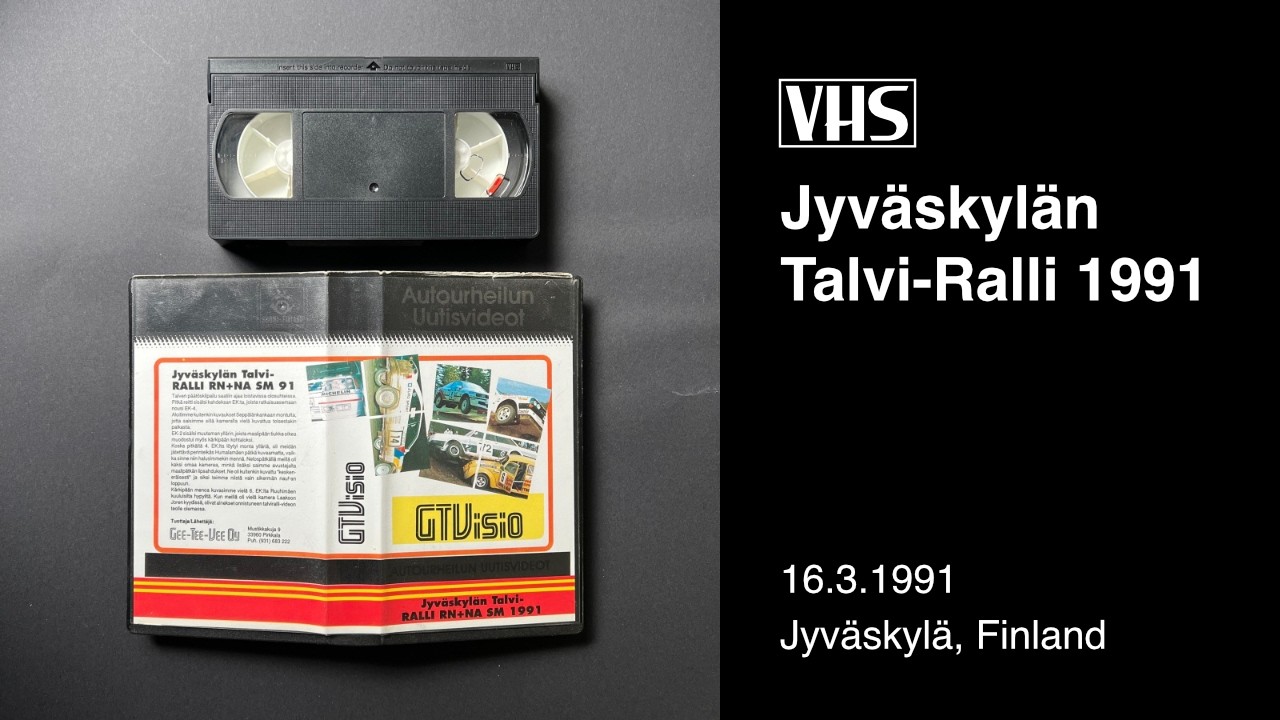 Jyväskylän Talvi-Ralli RN+NA SM 1991 - Rally VHS