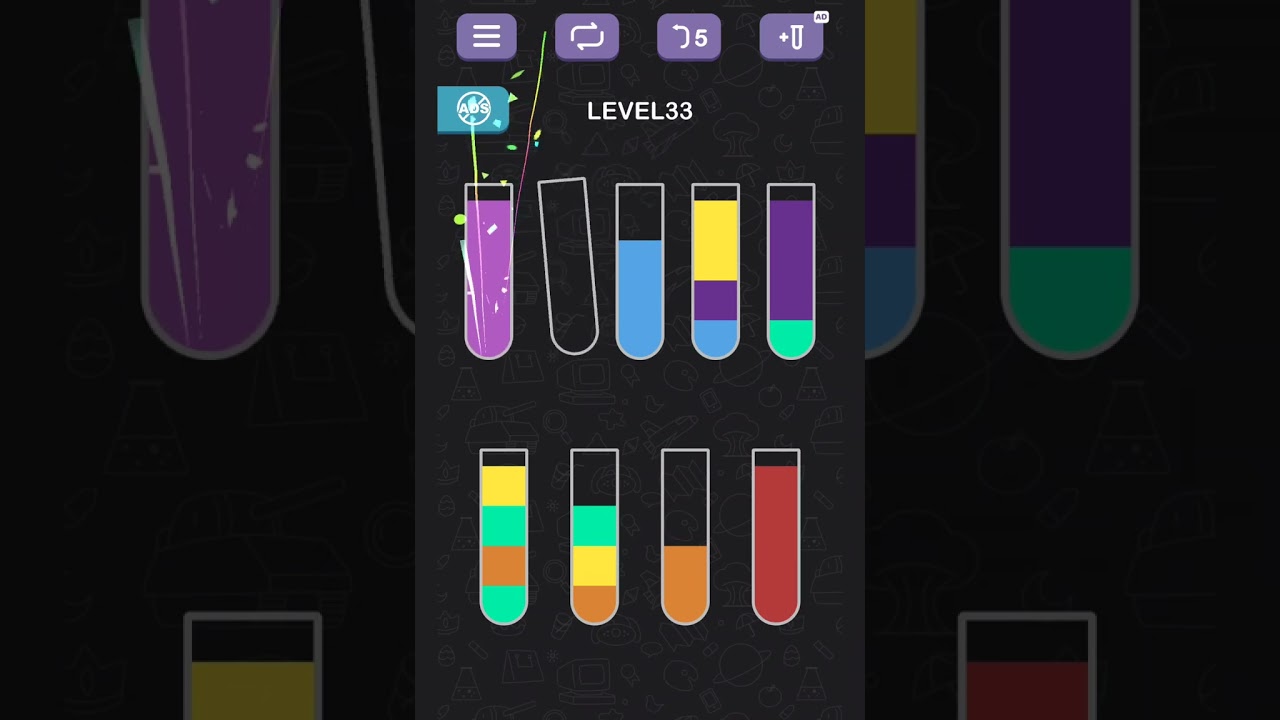 Water Sort Puzzle level 33