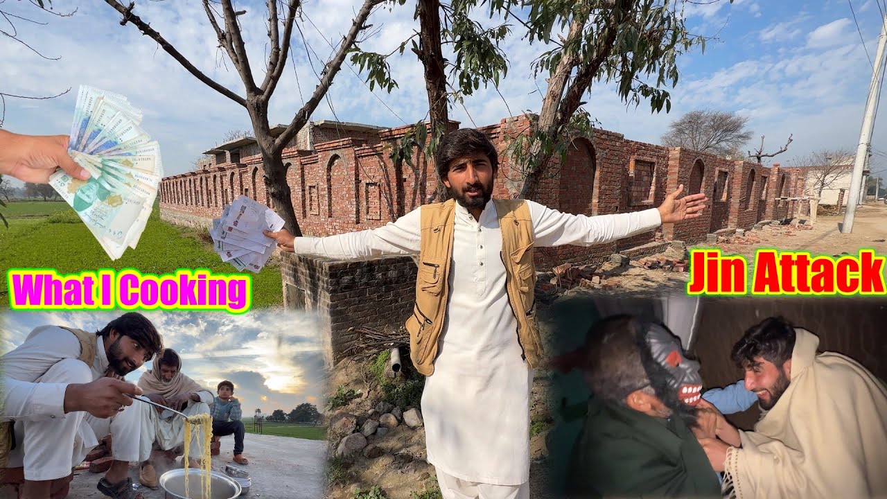 Boundary wall Par Total Kharcha Kitna Aaya 🤔Jin Attack & Outdoor cooking 🧑‍🍳 ￼Hamza Sidhu House 