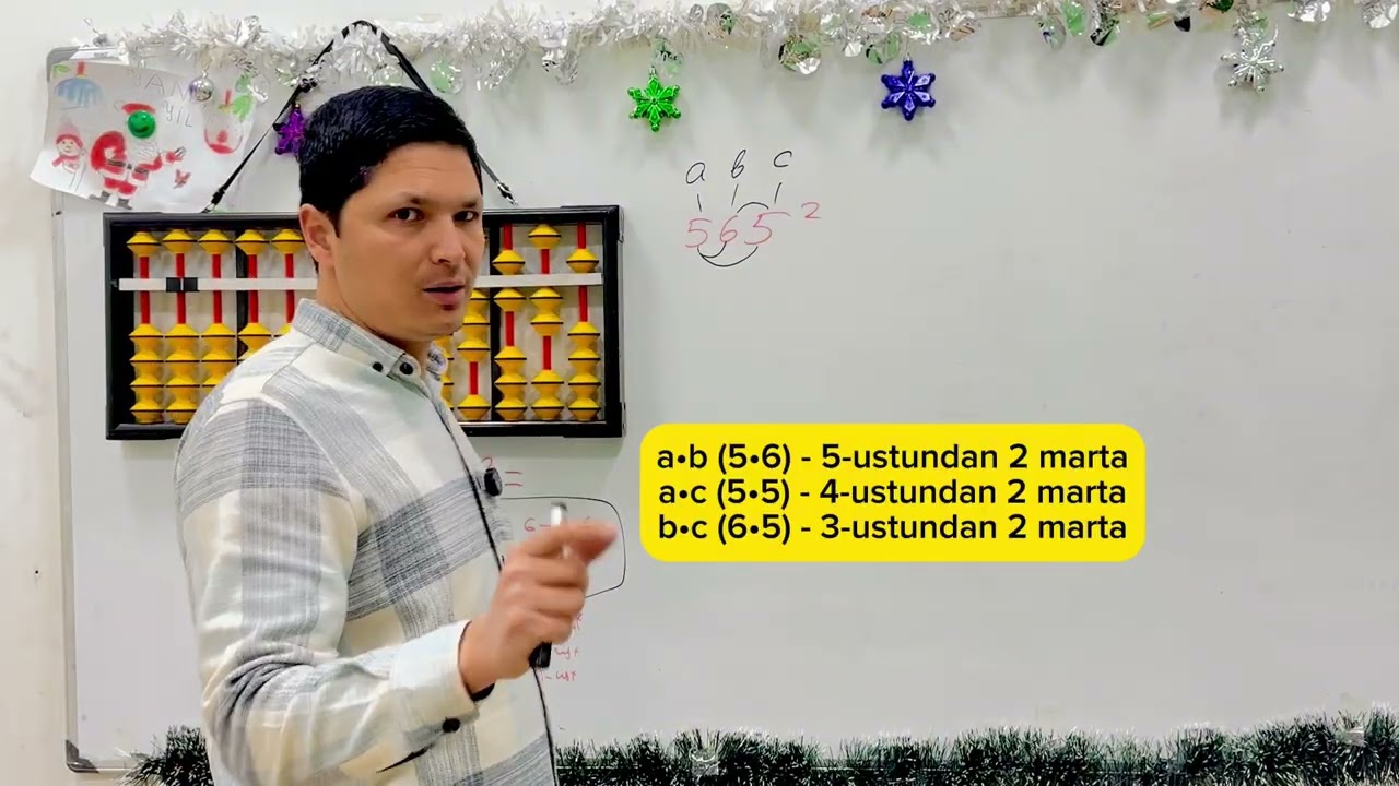 Abakusda kvadratga ko’tarish 