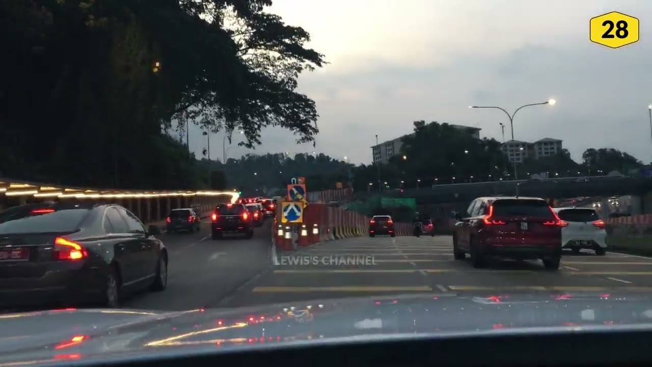 Driving from Bukit Bintang to Genting Sempah | Kuala Lumpur City Centre | Full HD