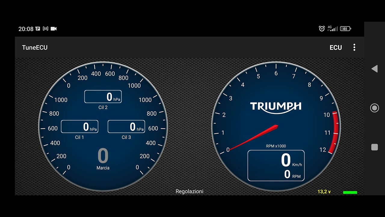 datalog tuneecu Triumph Speed triple