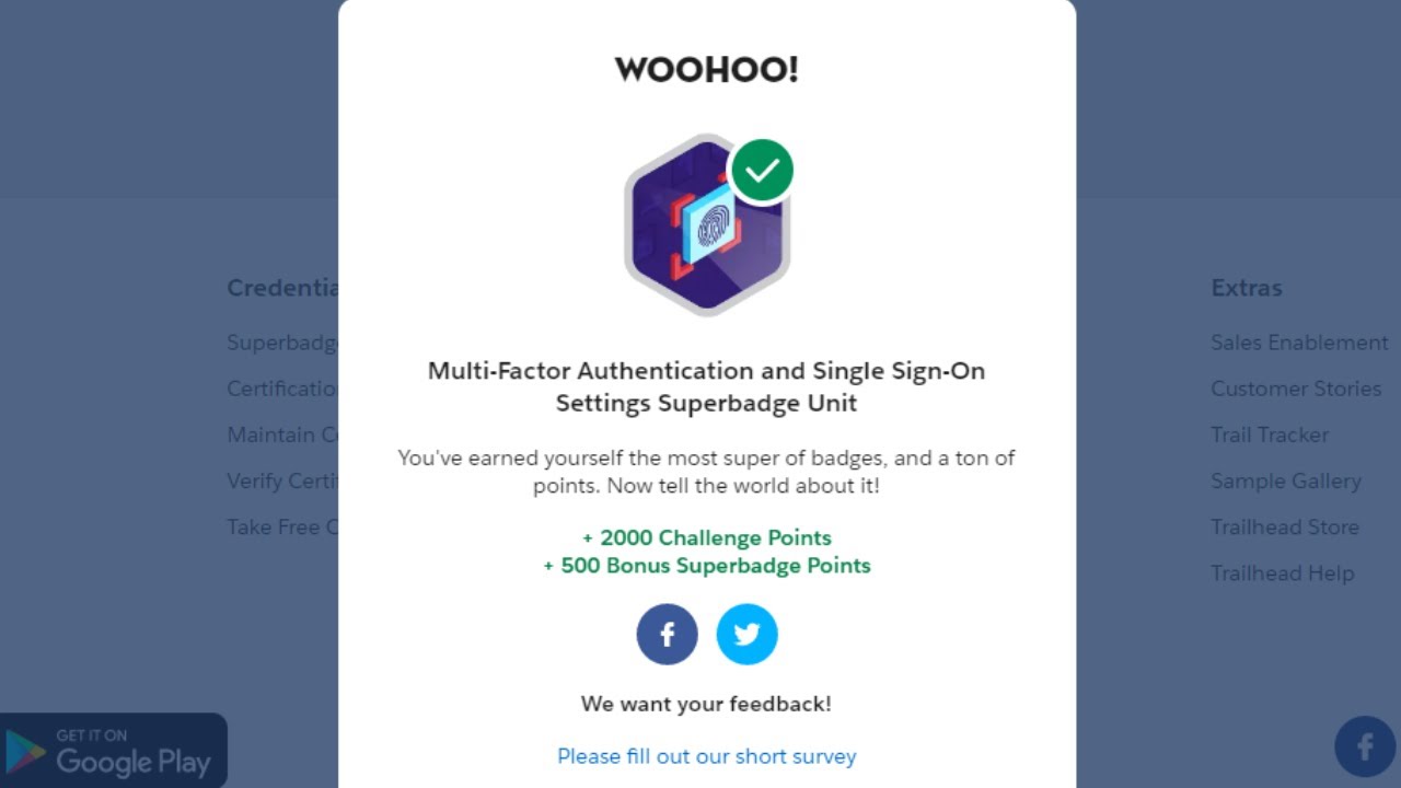Настройки многофакторной аутентификации и единого входа. Решение Superbadge Unit.