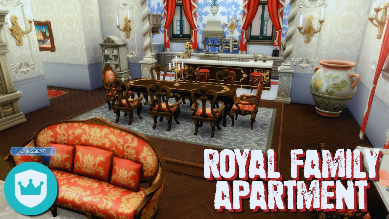 КВАРТИРА КОРОЛЕВСКОЙ СЕМЬИ 👑 The Sims 4: Royalty & Legacy | Быстрая постройка [ранний доступ]