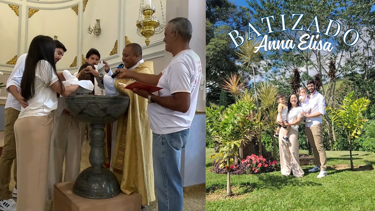 VLOG - Batizado Anna Elisa - Igreja e almoço no Rancho Velho Chico