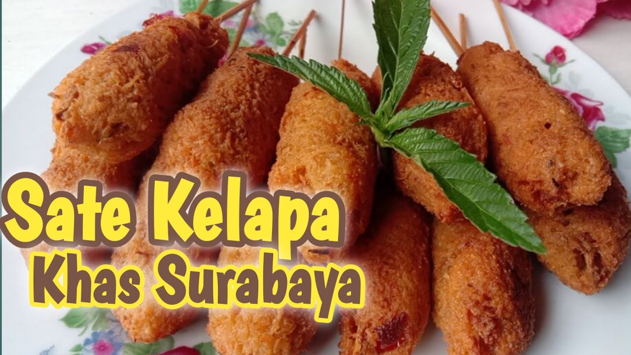 Resep sate kelapa khas surabaya || empuk gurih dan sedap #satekelapa #masakanrumahan