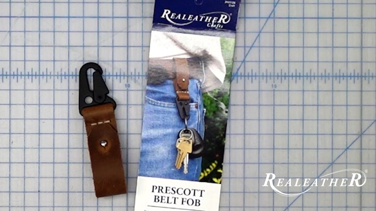 How to Make the Prescott Belt Fob | Leathercraft Tutorial with Realeather Kit