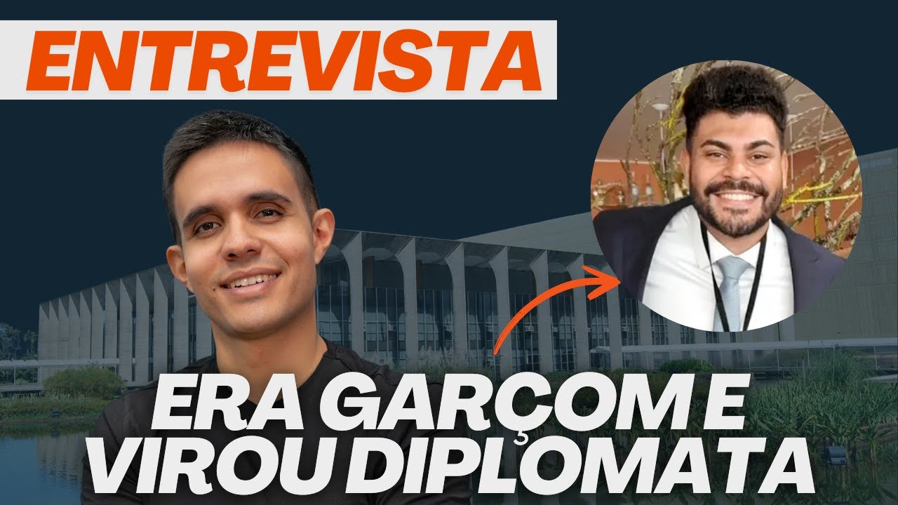 Garçom filho de diarista APROVADO para diplomata aos 31 anos: entrevista com Douglas Rocha