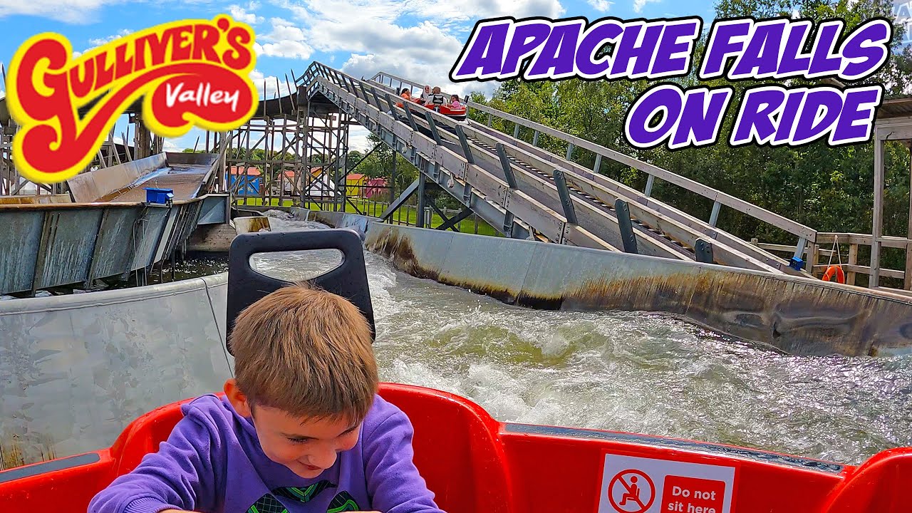 Wet and Wild APACHE FALLS On Ride at Gulliver's Valley (Sep 2023) [4K]