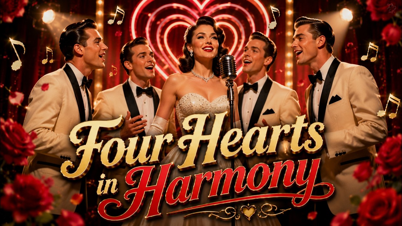 🎵 1950s Americana Doo Wop Love Songs Four Hearts in Harmony Timeless Street Corner Harmonies