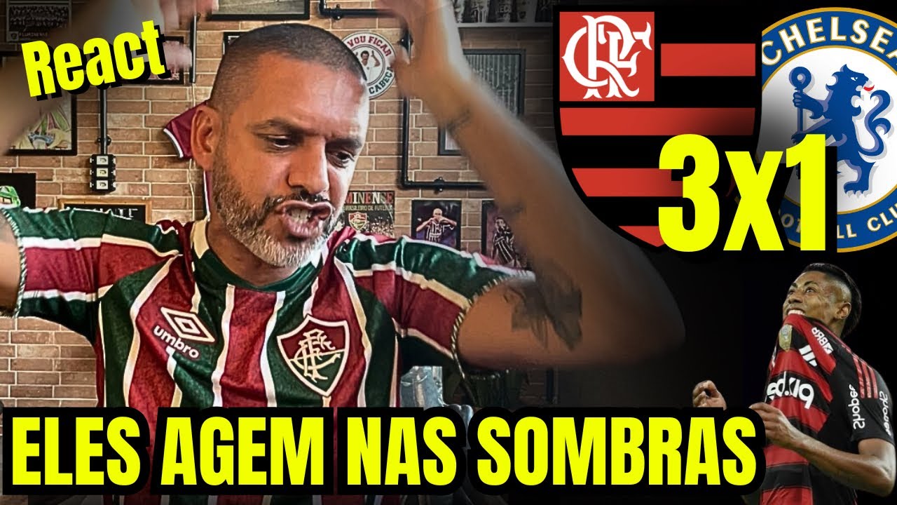 React melhores momentos Flamengo 3x1 Chelsea | UM SENHOR ATROPELO DOS LAZARENTOS 🤬