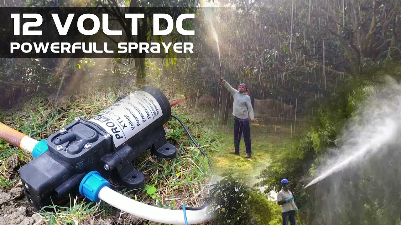 Powerful Charging Sprayer Pump For Agriculture Using 12 Volt DC Motor