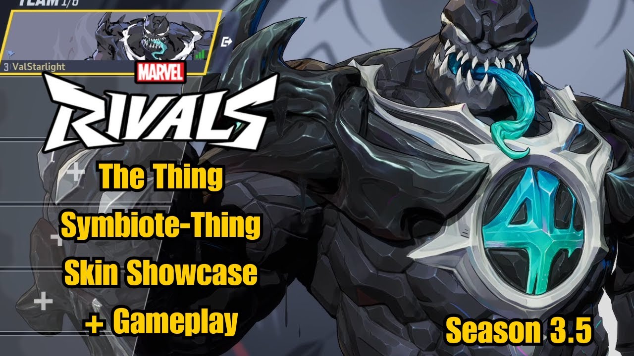 The Thing | Symbiote-Thing Skin Showcase | Marvel Rivals Gameplay Season 3.5 Early Access
