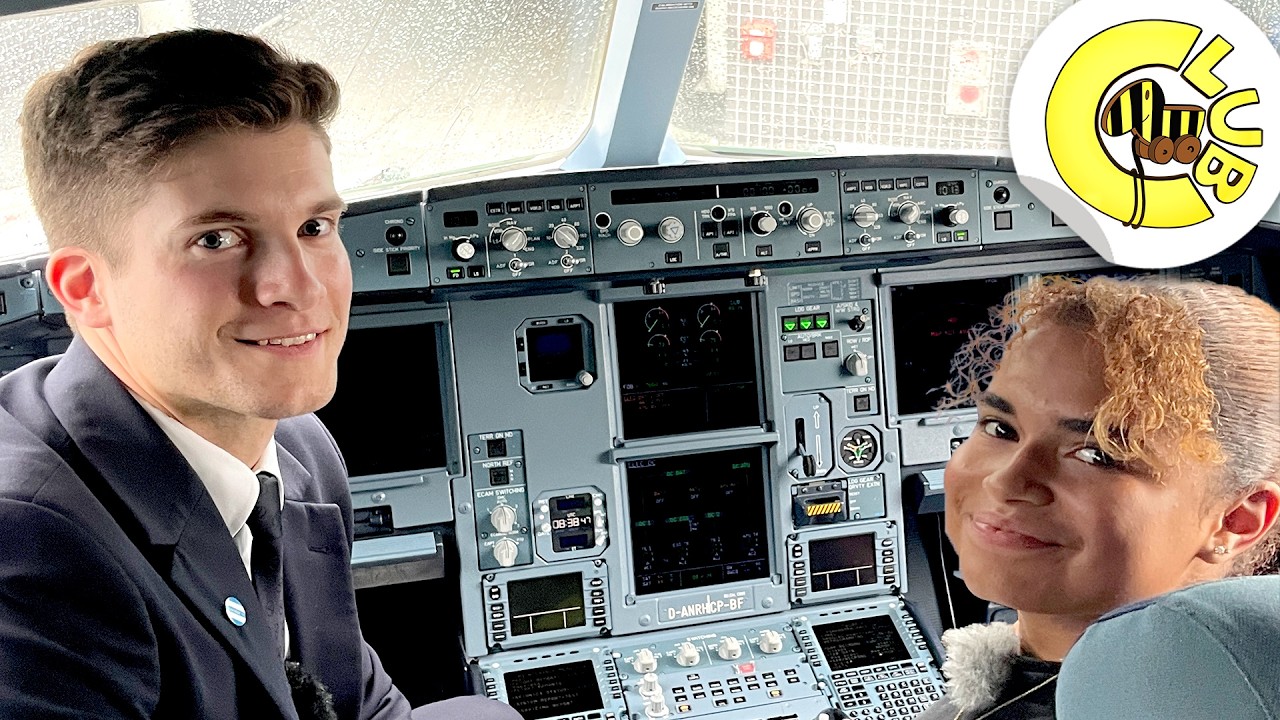 Mit Pilot Pascal Schmidt im Cockpit: Reporterin Filipa am Flughafen | Tigerenten Club