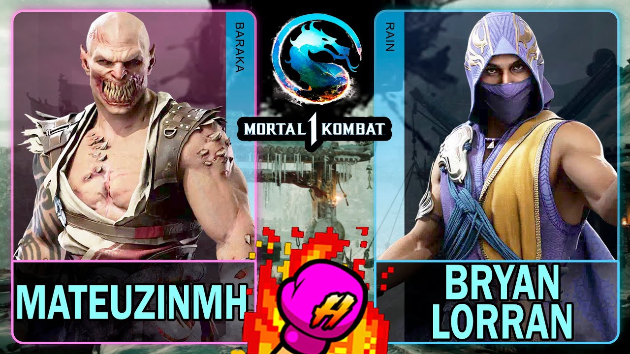 MK1 MateuzinMH (BARAKA) VS Bryan Lorran (RAIN)🥊Mortal Kombat 1🥊4K 60ᶠᵖˢ
