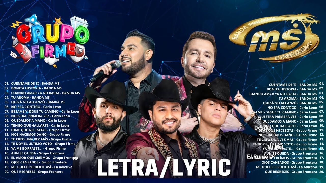 Julión Álvarez, Carin Leon, Banda MS, Grupo Firme, La Adictiva - Lo Mejor Banda Románticas 2026
