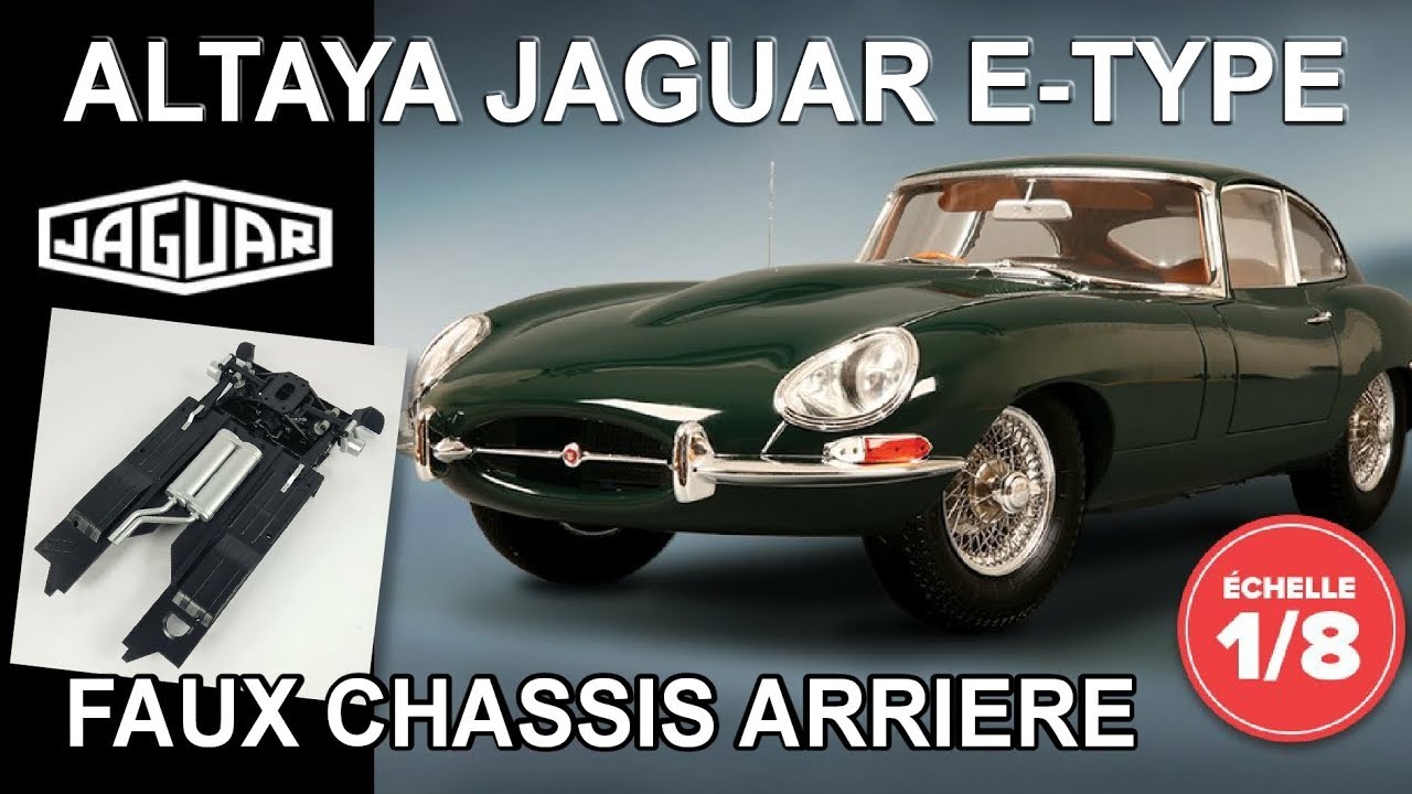 Altaya Jaguar Type E 1:8 Faux chassis arriere HD Faron54