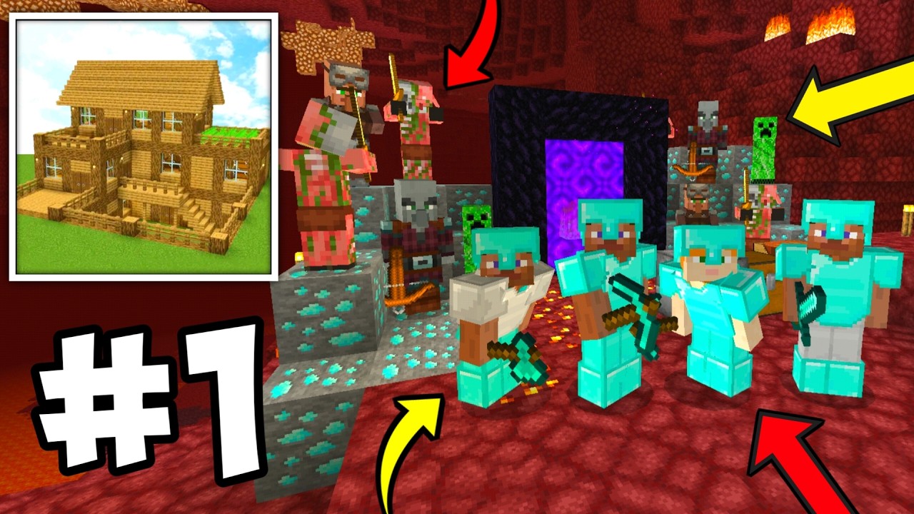 Block Crazy Multiplayer Survival Walkthrough Gameplay Part 1 | Block Crazy Robo World Multiplayer