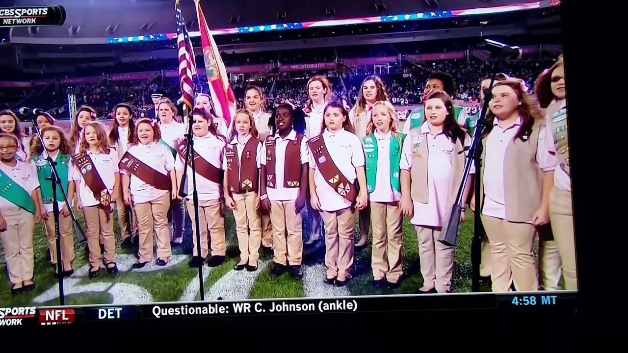National Anthem at Cure Bowl by the Citrus Singers Girl Scouts Chorus 2015