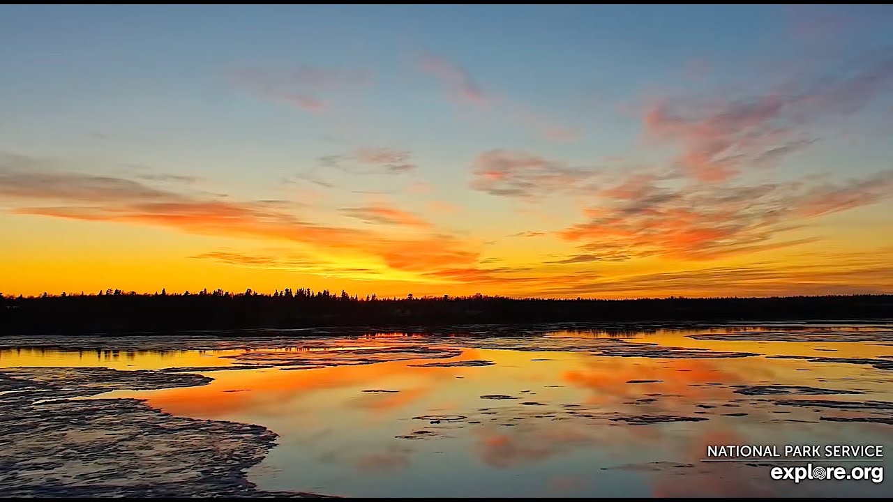 21 Nov 2025: Sunset reflections on Naknek River (explore.org)