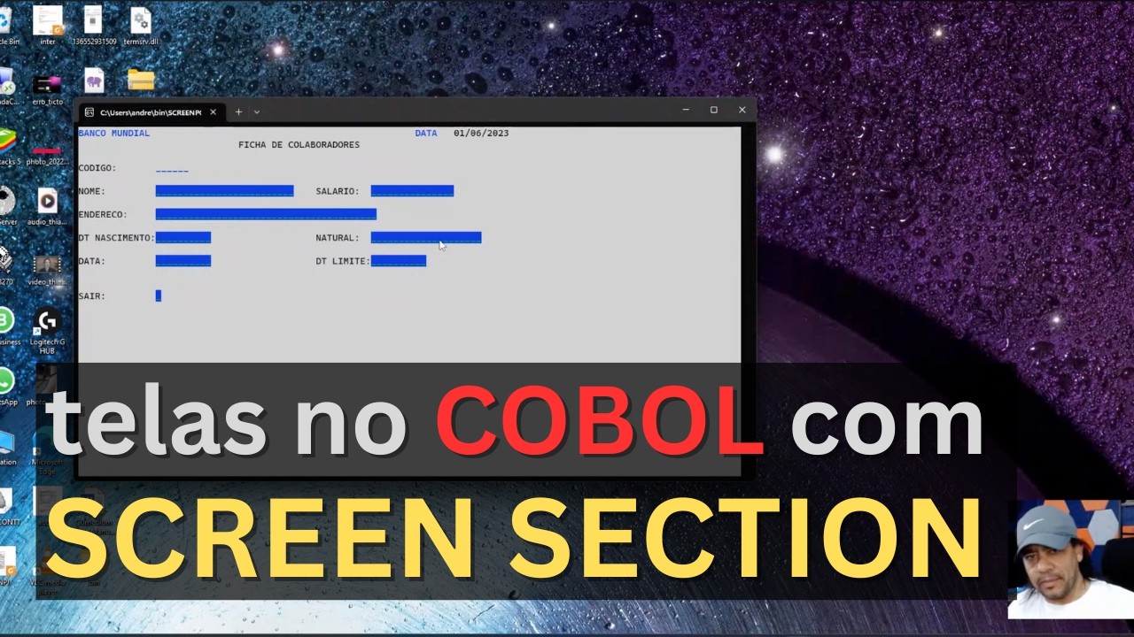 [Aprenda COBOL] - Telas no COBOL com SCREEN SECTION