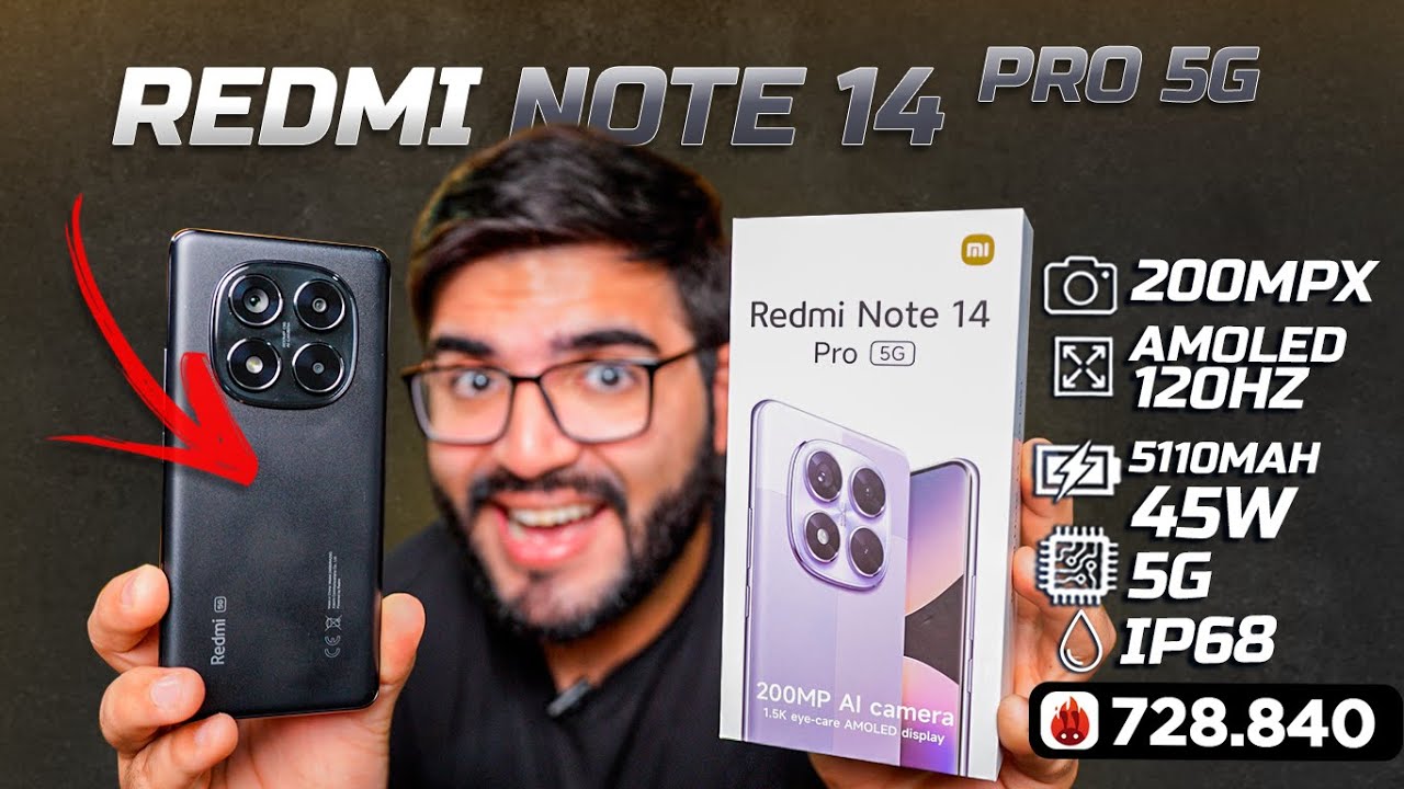 CHEGOU! Redmi Note 14 Pro 5G é o mais completo e custo beneficio da Linha em 2025? Unboxing e testes