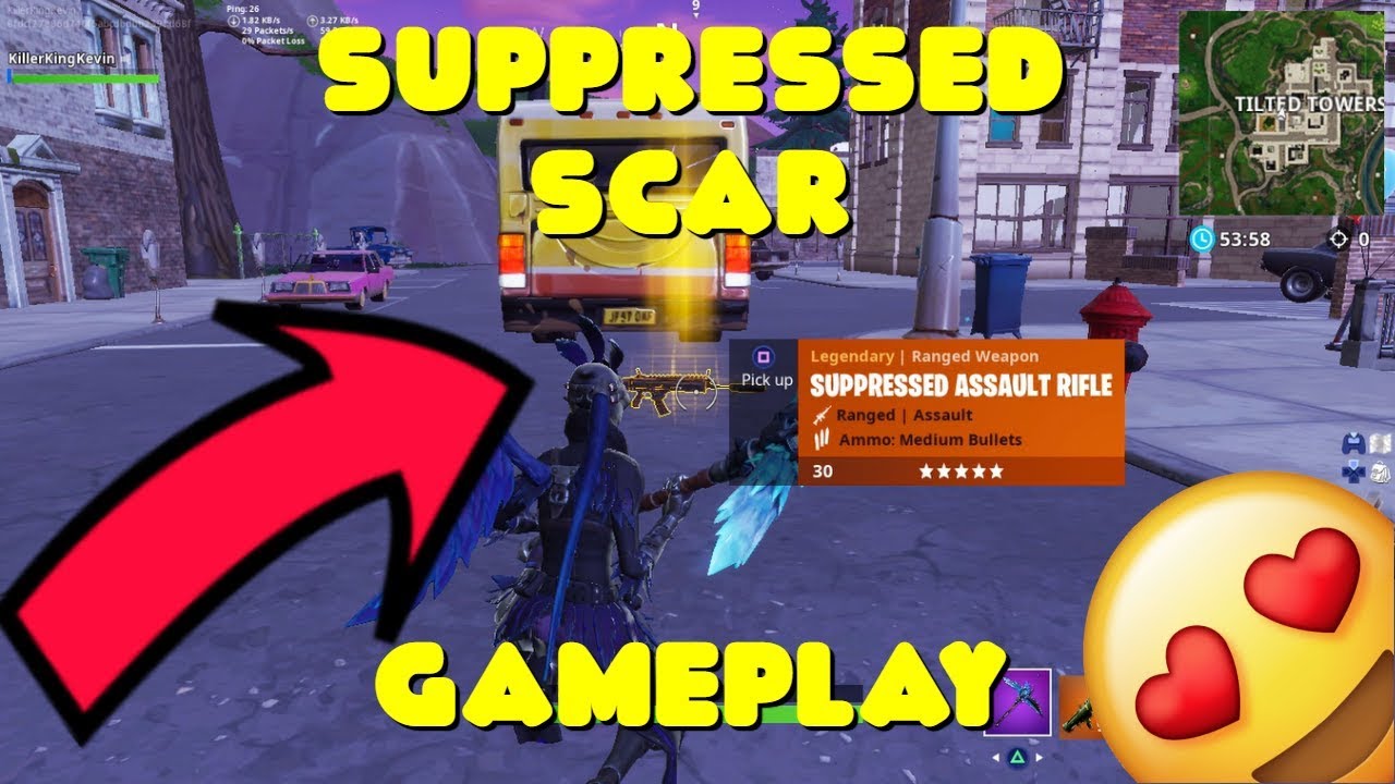 *NEW SUPPRESSED SCAR GAMEPLAY* IN FORTNITE