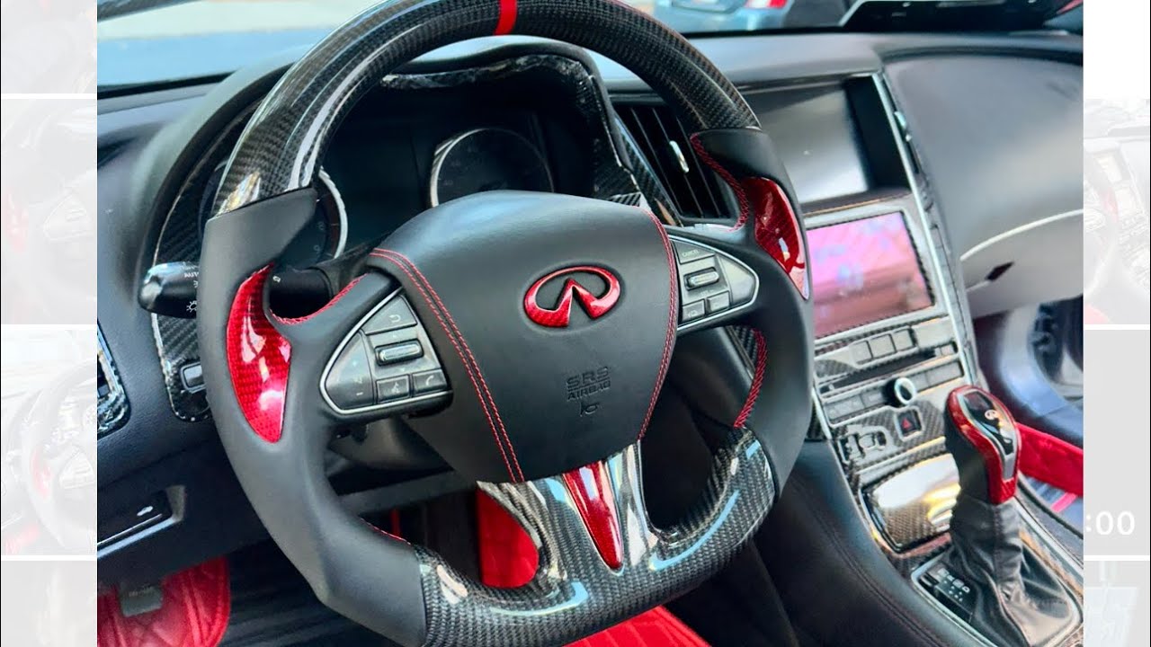 Как установить карбоновый руль на Infiniti Q50!