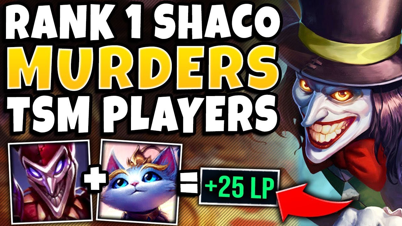 #1 SHACO WORLD MURDERS TSM ACADEMY TEAM (SHACO YUUMI 2V8) - League of Legends