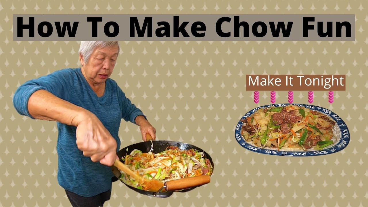 How To Make Chow Fun 🥬🥕🍽 | Another Chinese noodle dish