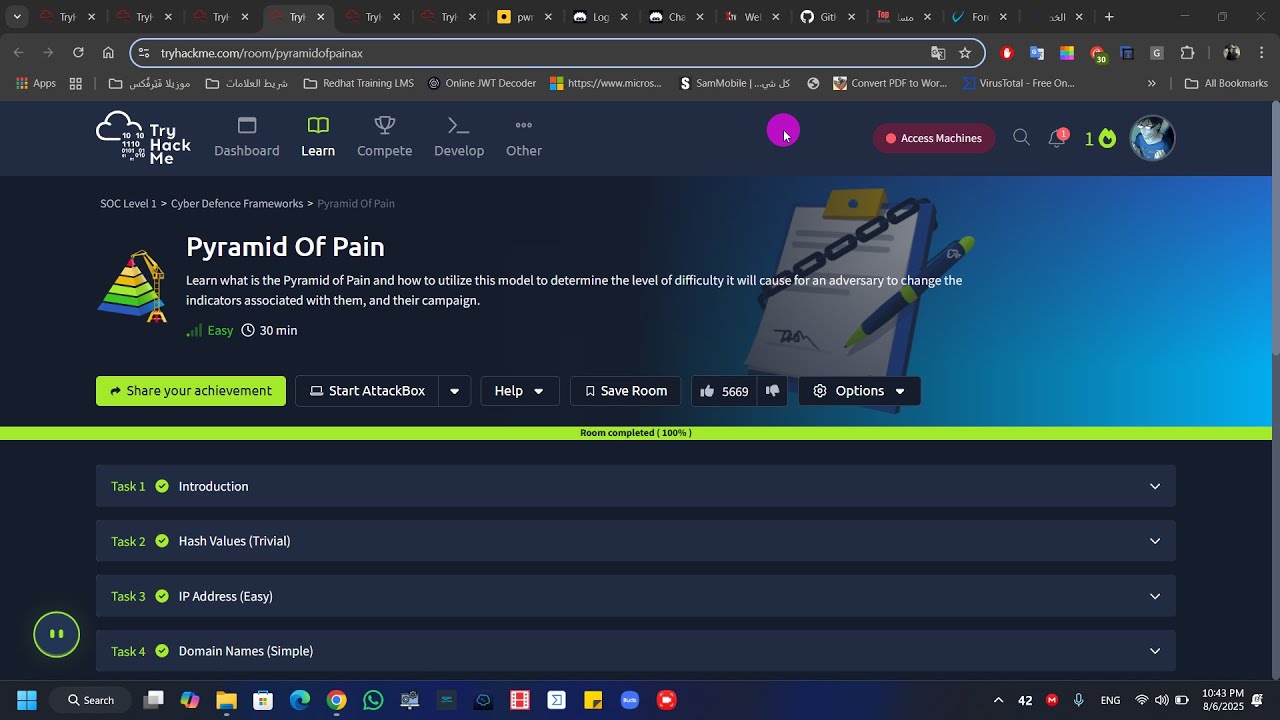 Tryhackme - Pyramid of Pain - بالعربي