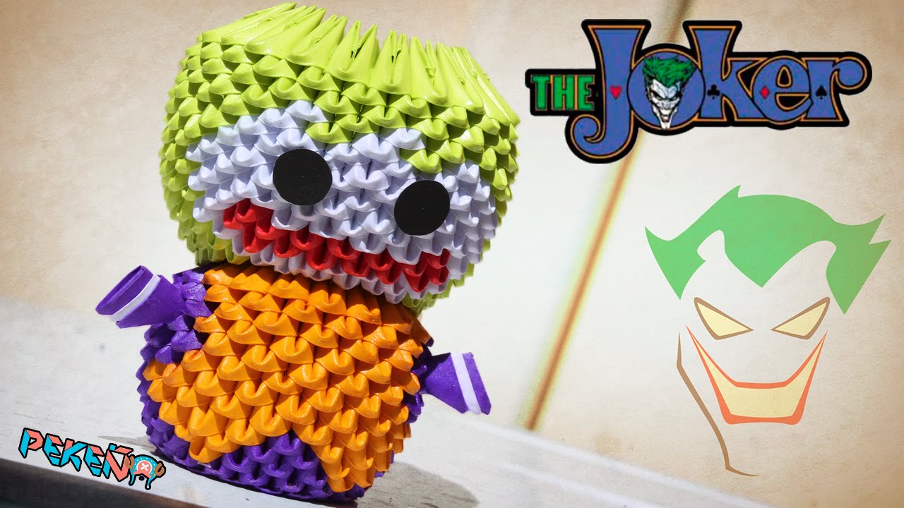 Joker 3D Origami | Pekeño 💜