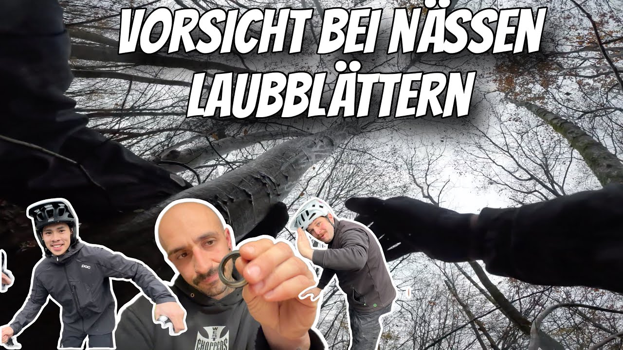 Wieder mal in Altenberg unterwegs I Nasse Laub Trails Bringen stürze mit sich
