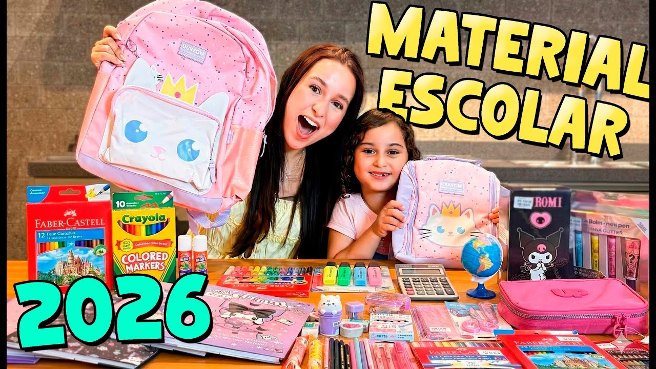 MOSTRANDO MATERIAL ESCOLAR 2026 DA ELENA!