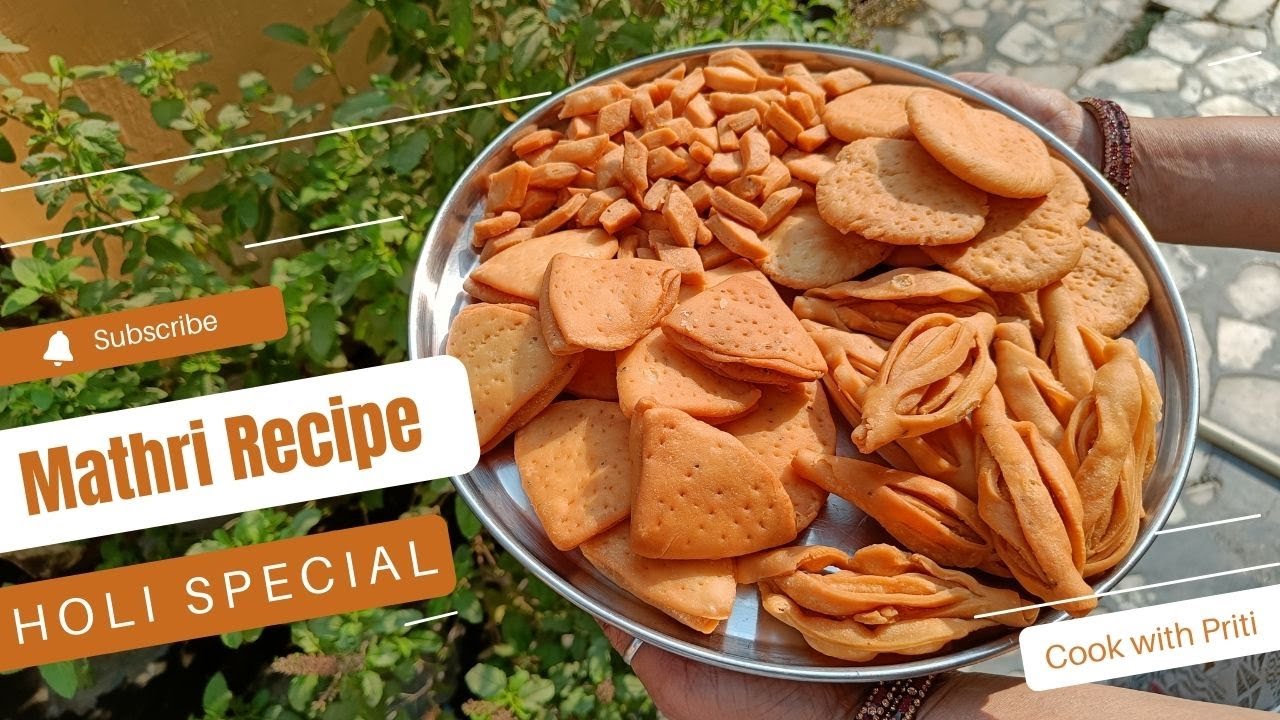 Holi Special Mathri Recipe | 4 Types of Mathri | Cook with Priti
