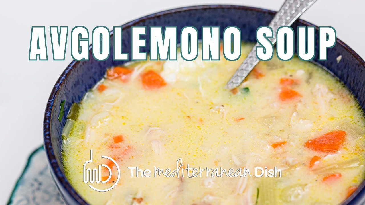 Authentic Greek Avgolemono Soup Recipe | The Mediterranean Dish